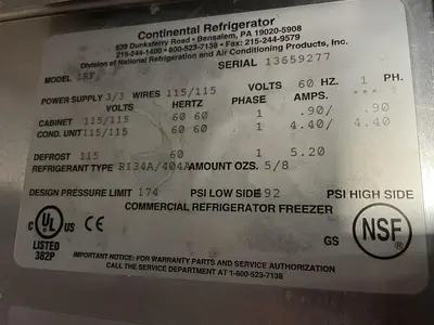 USED CONTINENTAL 1RF
