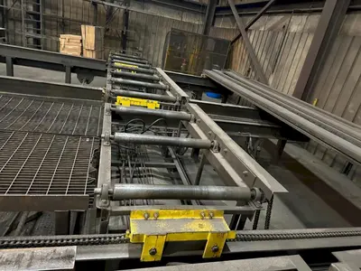 25' X 36" POWERED EXIT ROLLER CONVEYOR: STOCK #22915