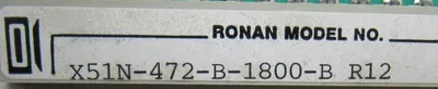 NEW RONAN X51N-472-B-1800-B CONTROL CARD X51N472B1800B