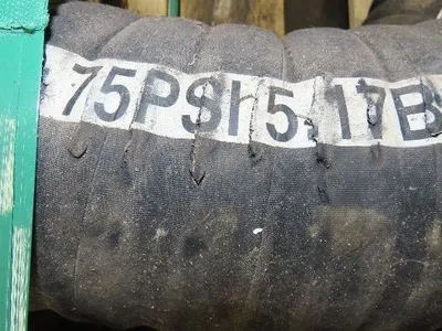 Jason 4470 Dry Bulk Material Rubber Suction Hose 5"x 49' 6"