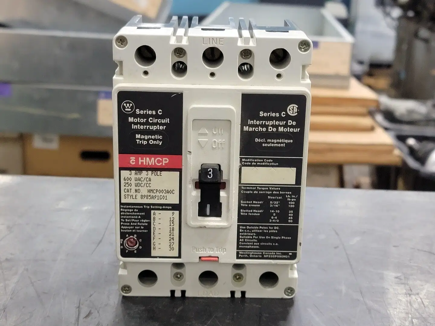 USED WESTINGHOUSE HMCP003A0C