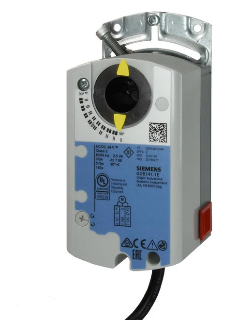Siemens GDB161.1E Rotary Air Damper Actuator, AC/DC 24 V, 5Nm, 150s [New]