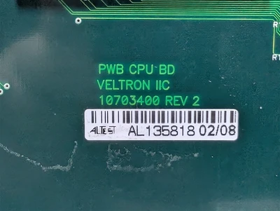 AMC Power VELTRON IIC 10703400 CPU Board Rev. 2 Used