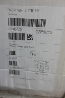 Used ORION OA2547AN-11-1TB1856 Axial Fans Ohio US | Aucto #1307580
