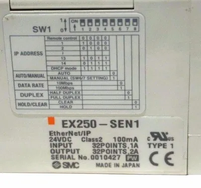 NEW SMC EX250-SEN1 CONTROLLER W/ VQC1A01N-51 PLUG VALVES, EX250SEN1, VQC1A01N51