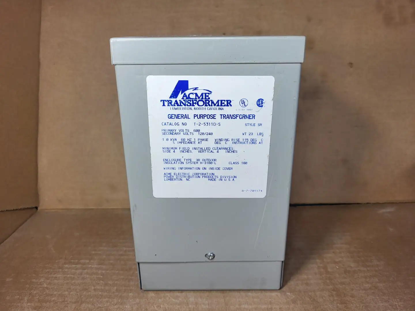 Used ACME TRANSFORMER T253110S Transformers British Columbia CA | Lenmark #1426905