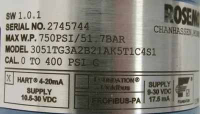 NEW ROSEMOUNT 3051TG3A2B21AK5TC4S1 PRESSURE TRANSMITTER