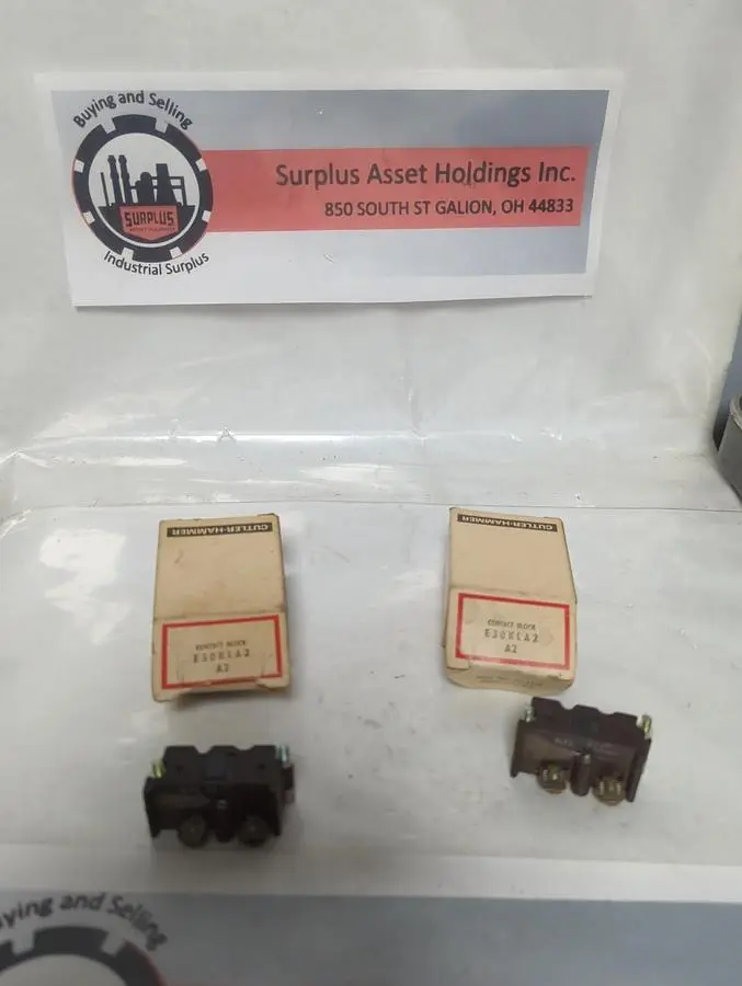 New | in-Stock CUTLER HAMMER E30KLA2 Contact Blocks Ohio US | Surplus Asset Holdings #1708718