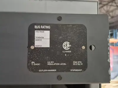 Magnum DS 600V 3200A 65kA Switchgear Lineup w/ MDS616 & MDS632 Breakers