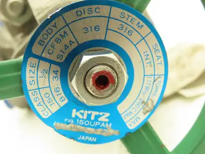 Kitz B16-34 1/2" Gate Valve Rising Stem Flanged SS CF8M Body