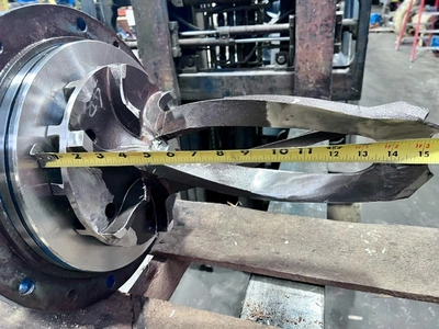 Back Pull Out with Impeller for Ahlstrom / Sulzer Medium Consistency Pump Model MCA 22-4