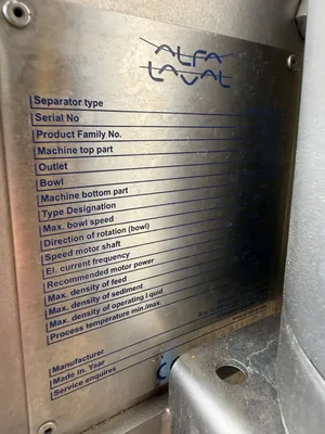 Used 2022 ALFA LAVAL BRPX-714HGV-34C Disc Automatic Centrifuges New Jersey US | Perry Equipment #874114