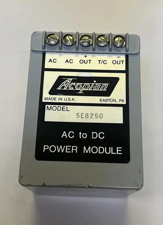 Used ACOPIAN 5EB250 Miscellaneous Equipment (Electrical & Power) Ohio US | Surplus Asset Holdings #1208995