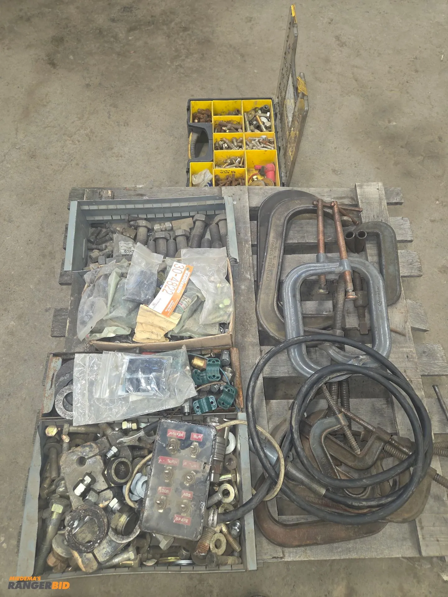 Misc nuts/bolts, truck alignment indicator