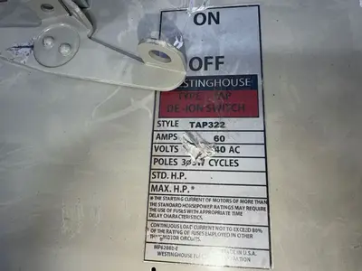 USED WESTINGHOUSE TAP322