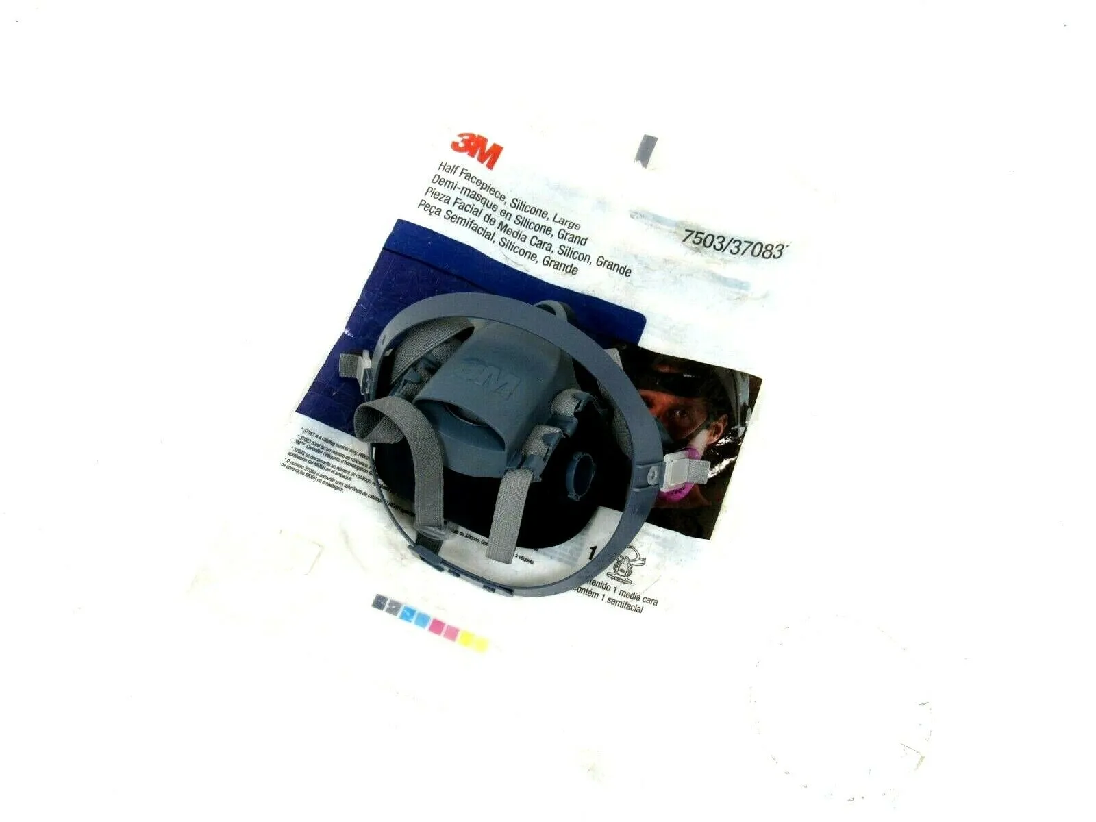 NEW LOT OF 5EA 3M 7503/37083 HALF FACEPIECE RESPIRATOR LARGE