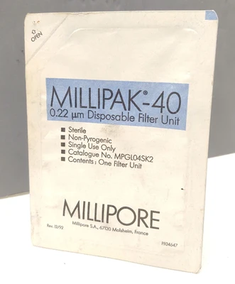 NEW Millipore Millipak 40