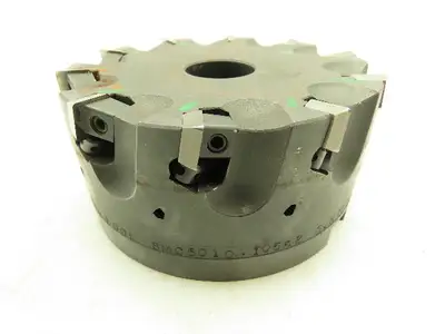 RK Tool SMC5010-10552 Indexable Face Mill RH 10-Insert Cutter 5" x 1.5" Arbor