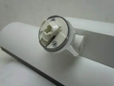 8279EWH FT40DL 2x40W Twin Tube Fluorescent Track Light Fixture Side Mount White