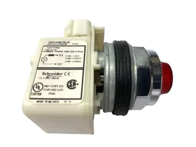 USED SCHNEIDER ELECTRIC PILOT LIGHT RED 30MM 120V