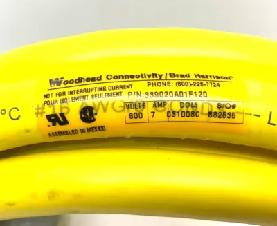 Used Brad Harrison Male Straight Cordset Connector Accessories Michigan US | Maverick Industrial Sales #1483169
