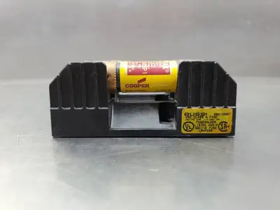 USED Bussmann HRCI-R Fuseholder w/LPN-RK-60SP 250VAC/125VDC Fuses