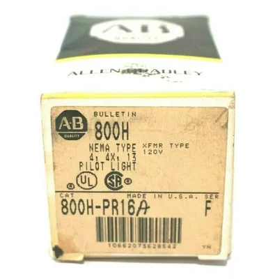 NEW ALLEN BRADLEY 800H-PR16A PILOT LIGHT SER.F 800HPR16A
