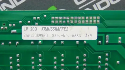 Krauss Maffei LV200 AE9 Control Board PCB Used