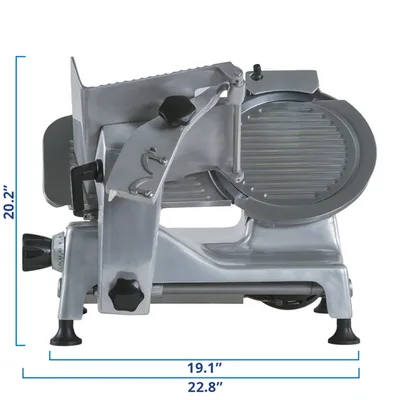 PRO-CUTS Model KSDS-12 Heavy Duty Stainless Steel Automatic Deli and Meat Slicer