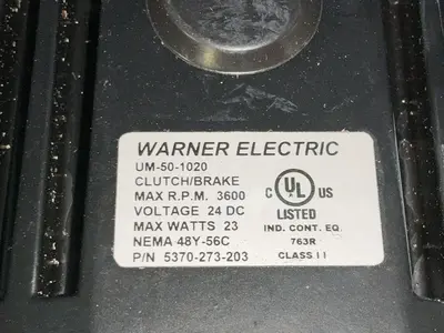 New | in-Stock WARNER ELECTRIC 5370273203 Motors (misc) Ohio US | HGR 24 #1279234