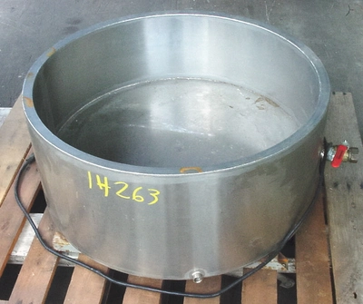 USED OPEN SYTLE JACKETED SS TANK JACKETED  TANK