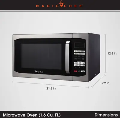 Magic Chef 1.6 CU. FT. COUNTERTOP COOKING WITH STAINLESS DOOR