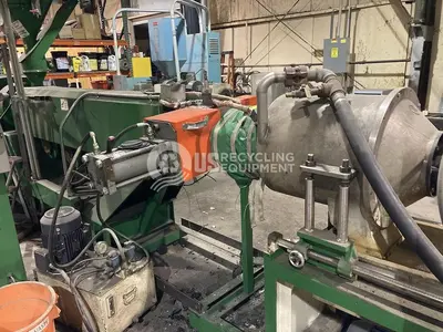 Used STERLING PLASTIC MACHINE CORP LD24-1 4.5 INCH EXTRUDER PELETIZING LINE Extruders Pennsylvania US | US Recycling Equipment #1262698