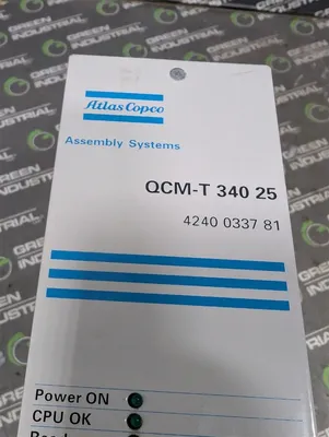 Atlas Copco QCM-T 340 25 Servo Control Module 4240 0337 81 F/W 3.18 S/W 3.1 Used