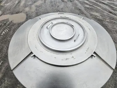 Used 440 Gallon Tank (Tote), Stainless Steel