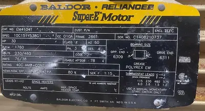 USED BALDOR EM4104T