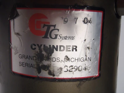 USED TG SYSTEMS WELD ROBOT PNEUMATIC CYLINDER