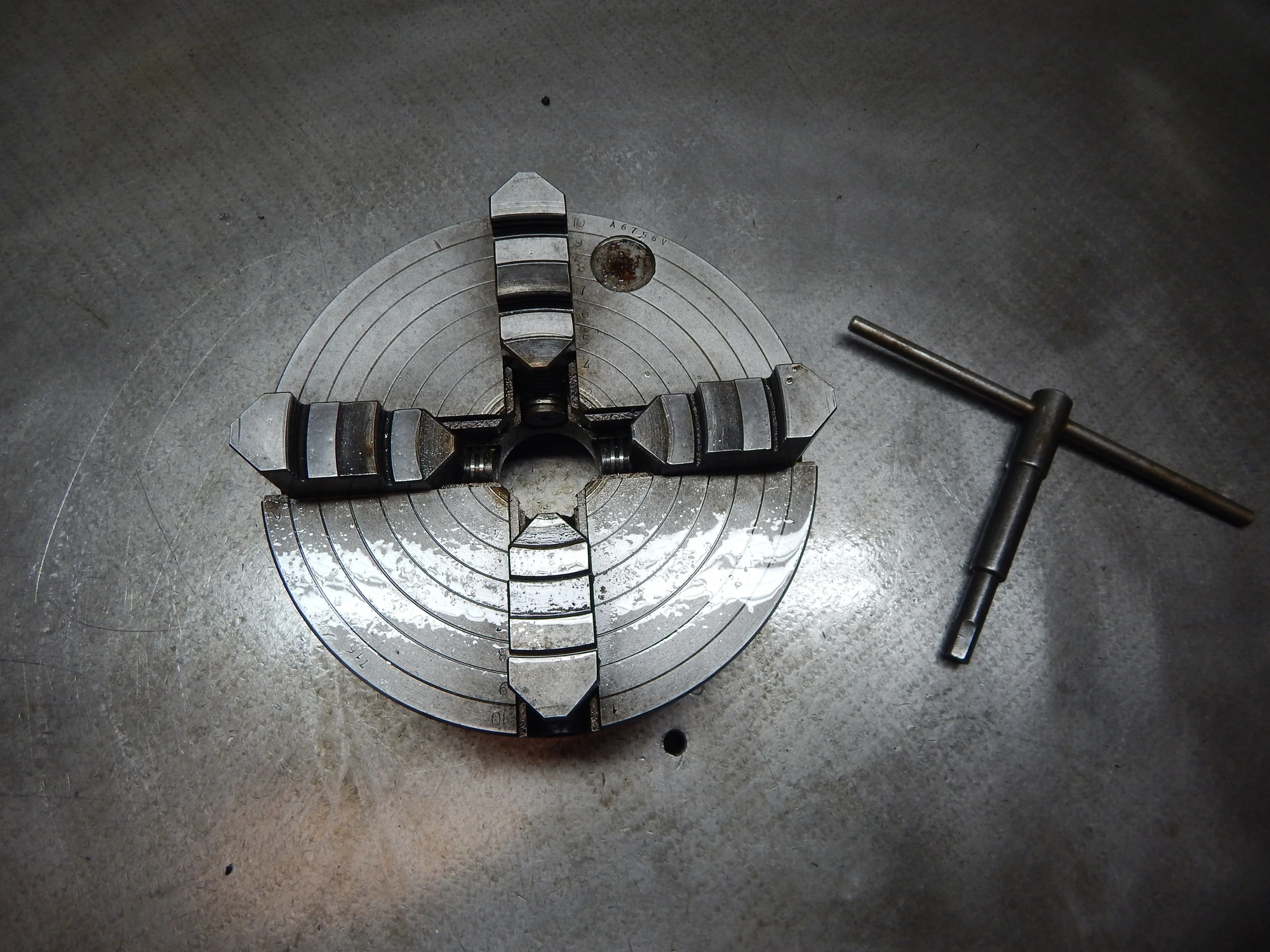 10" 4-Jaw Lathe Chuck Flat Back Mount #4141