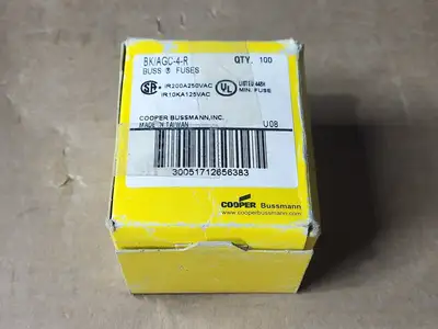 NEW BUSSMANN BK/AGC-4-R