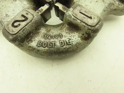 Ridgid 500B Bolt Die Head 1/4-1" with 1/2-13 NC Dies Lock Handle Missing