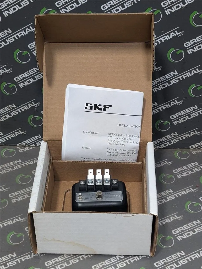 SKF CMSS606 Eddy Probe Driver Module New NIB