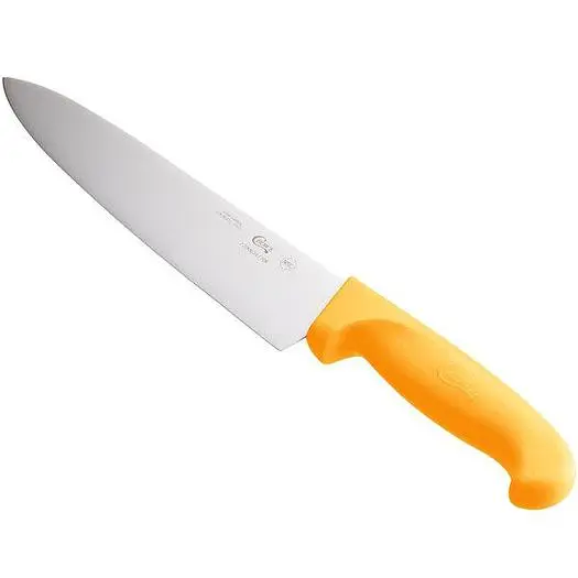 8" Chef Knife with Neon Orange Handle