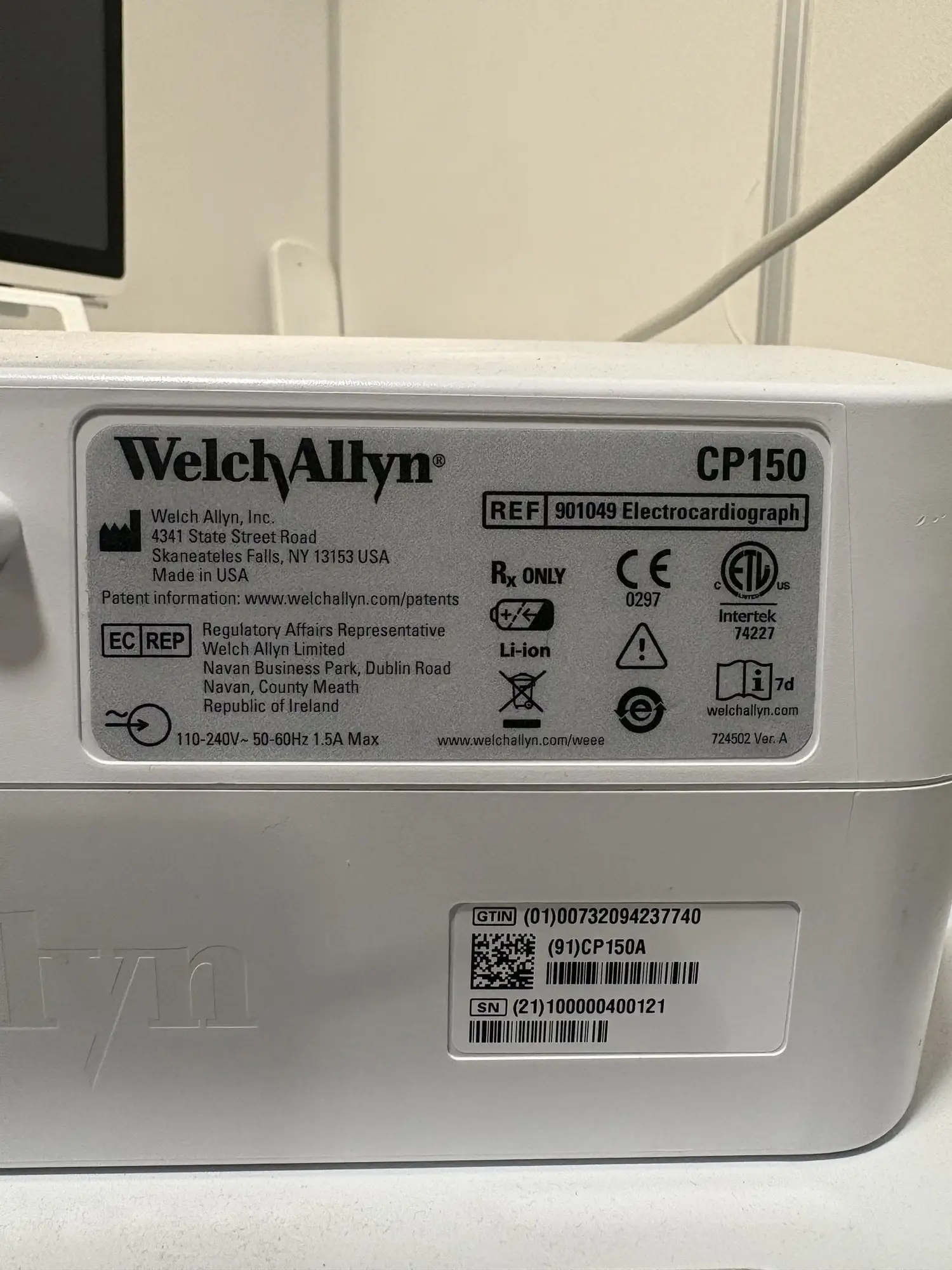 Used Welch Allyn CP150 Diagnostic Instruments - Other Texas US | PT Medical Technologies #1458833