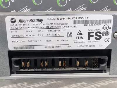 Allen Bradley 2094-BM02-S Kinetix 6000 15A Axis Module FW 1.127 Used