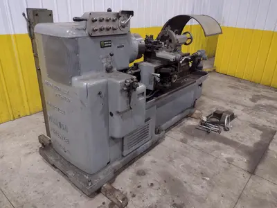 15" X 32" MANNAIONI MAN-AU-CYCLE THREADING LATHE, 4" HOLE: STOCK #16992