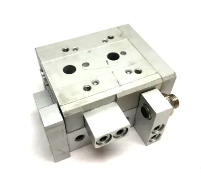 USED SMC GUIDED SLIDE TABLE CYLINDER 20MM STROKE 25MM BORE