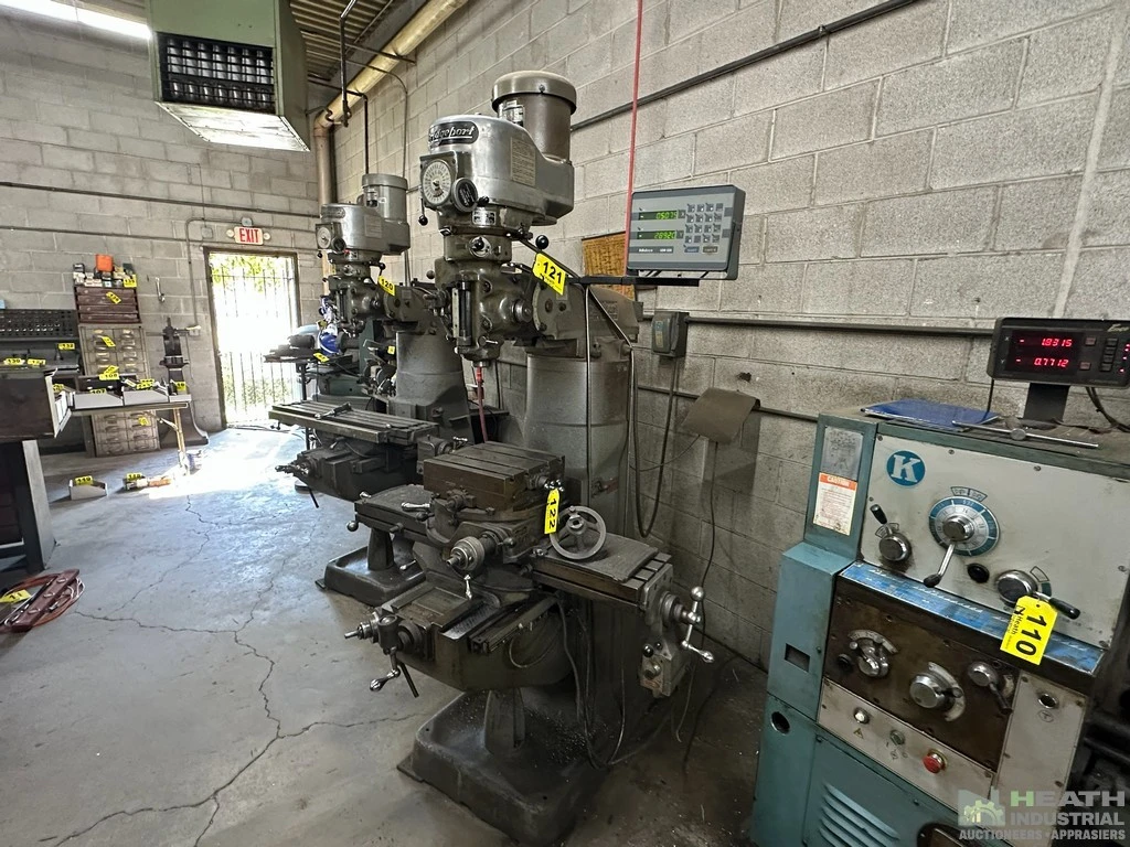 Used _UNKNOWN_ BRIDGEPORT 1-1/2 HP VARIABLE SPEED RAM TYPE VERTICAL MILLING MACHINE S/N 19266 , POWER FEED TO Vertical Mills Illinois US | Heath Industrial Auction Services #1419955