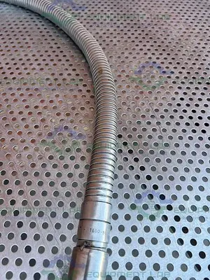 MVE Stainless Steel Flexible LN2 Hose 72"  3/4" Female to Male Fitting