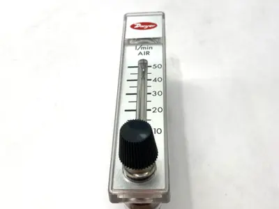 Used Dwyer Flowmeter, 2" Scale, 5-50LPM Air, 100PSI, 130° F Air Velocity and Flow Michigan US | Maverick Industrial Sales #1392354