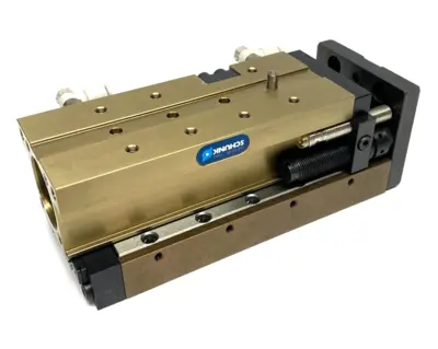USED SCHUNK COMPACT LINEAR SLIDE PISTON ROD CYLINDER BACKLASH-FREE